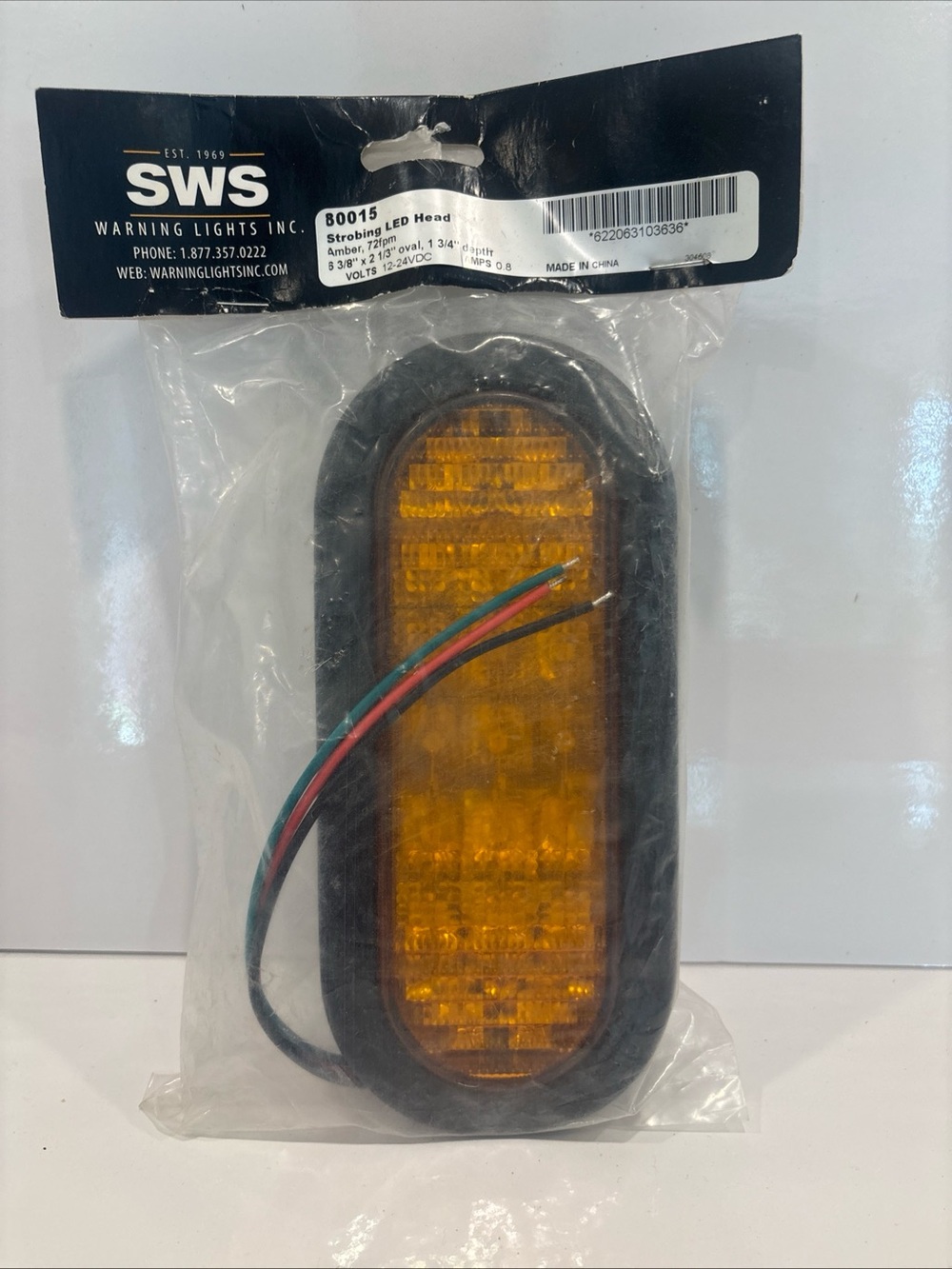 Sws 80015 Strobing Led Head Amber